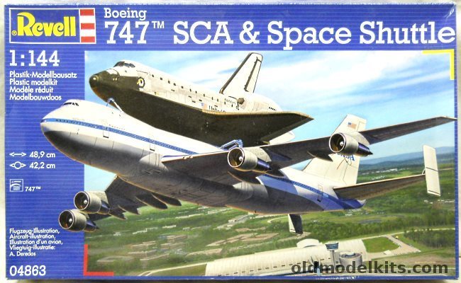 Revell 1/144 Boeing 747 SCA and Space Shuttle, 04863 plastic model kit